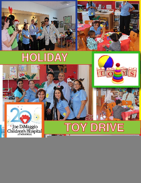 Holiday Toy Drive for Joe DiMaggio&#039;s Children&#039;s Hospital